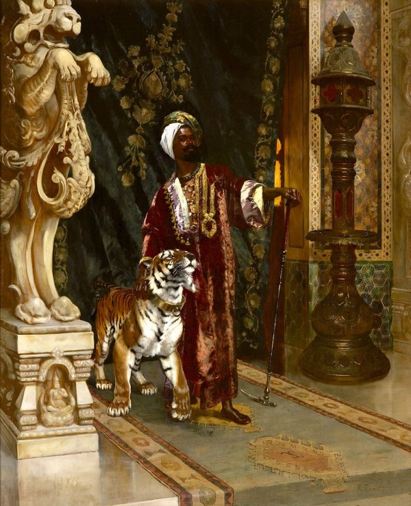 Le Sultan et son Tigre by Rudolf Ernst